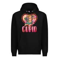 Black cupid heart Premium Hoodie - RanaPortraitStore