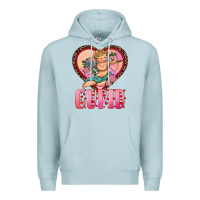 Blue Mist cupid heart Premium Hoodie - RanaPortraitStore