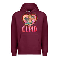Burgundy cupid heart Premium Hoodie - RanaPortraitStore