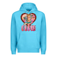 Ocean Blue cupid heart Premium Hoodie - RanaPortraitStore