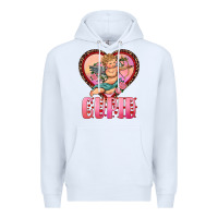 White cupid heart Premium Hoodie - RanaPortraitStore