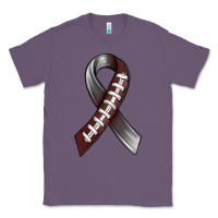 Lavender Gray Ribbon American Football Classic Tee - BundleAndBundleShop