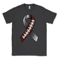 Smoke Gray Ribbon American Football Classic Tee - BundleAndBundleShop