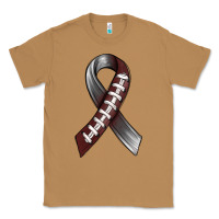 Toasted Coconut Gray Ribbon American Football Classic Tee - BundleAndBundleShop