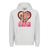 Dove Grey cupid heart Premium Hoodie - RanaPortraitStore