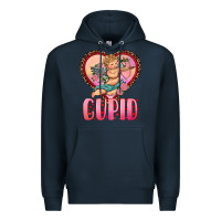 Navy cupid heart Premium Hoodie - RanaPortraitStore