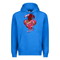 True Royal heart glass vase love tickets with rose Premium Hoodie - RanaPortraitStore