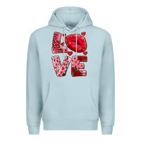 Blue Mist love kiss Premium Hoodie - RanaPortraitStore