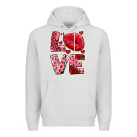 Dove Grey love kiss Premium Hoodie - RanaPortraitStore