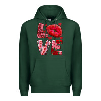 Sports Green love kiss Premium Hoodie - RanaPortraitStore