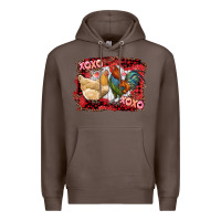 Coffee xoxo rooster and chicken Premium Hoodie - RanaPortraitStore