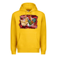 Lemon xoxo rooster and chicken Premium Hoodie - RanaPortraitStore