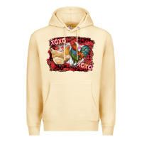 Pina Colada xoxo rooster and chicken Premium Hoodie - RanaPortraitStore