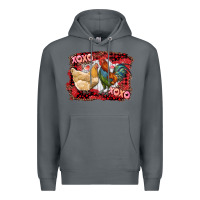 Rock xoxo rooster and chicken Premium Hoodie - RanaPortraitStore