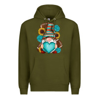 Army Green western football gnomes Premium Hoodie - RanaPortraitStore