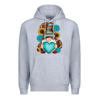 Heather Grey western football gnomes Premium Hoodie - RanaPortraitStore