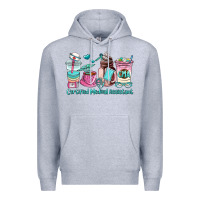Heather Grey certified medical assistant coffee cup Premium Hoodie - AdoDesignShop