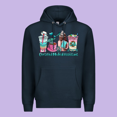 Certified Medical Assistant Coffee Cup Premium Hoodie Designed By Adodesignshop