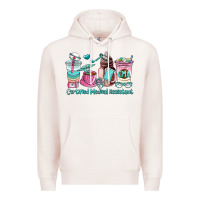 Pale Pink certified medical assistant coffee cup Premium Hoodie - AdoDesignShop