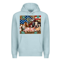 Blue Mist American farm animals Premium Hoodie - RanaPortraitStore
