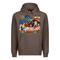 Coffee American farm animals Premium Hoodie - RanaPortraitStore