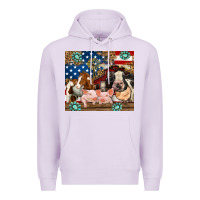 Lilac American farm animals Premium Hoodie - RanaPortraitStore