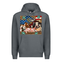 Rock American farm animals Premium Hoodie - RanaPortraitStore