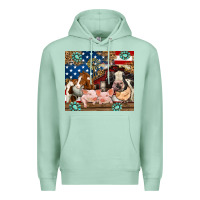 Seafoam American farm animals Premium Hoodie - RanaPortraitStore