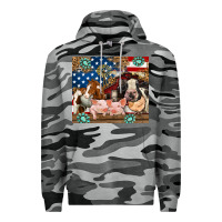 Slate Camo American farm animals Premium Hoodie - RanaPortraitStore