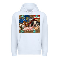 White American farm animals Premium Hoodie - RanaPortraitStore
