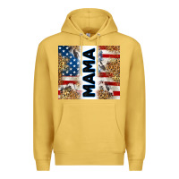 Antique Gold American mama Premium Hoodie - RanaPortraitStore