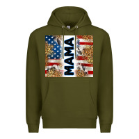 Army Green American mama Premium Hoodie - RanaPortraitStore