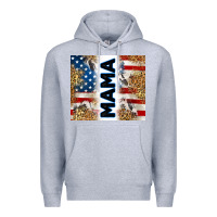 Heather Grey American mama Premium Hoodie - RanaPortraitStore