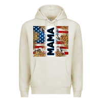 Oatmeal Heather American mama Premium Hoodie - RanaPortraitStore