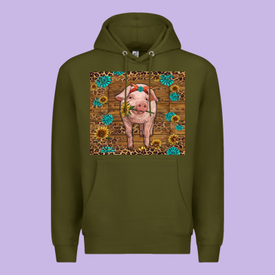 Premium Hoodie baby pig