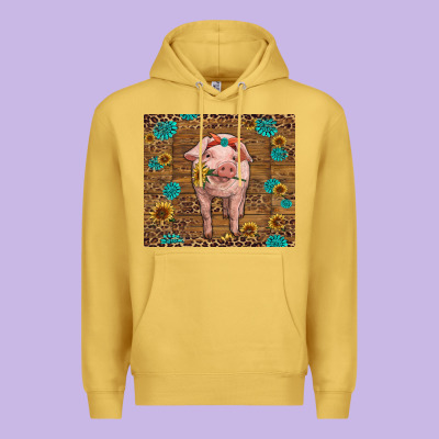 Premium Hoodie baby pig