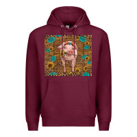 Burgundy baby pig Premium Hoodie - RanaPortraitStore