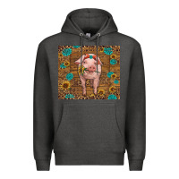 Charcoal Heather baby pig Premium Hoodie - RanaPortraitStore