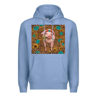 Colony Blue baby pig Premium Hoodie - RanaPortraitStore