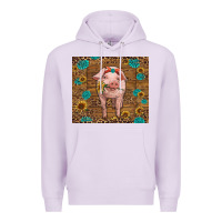 Lilac baby pig Premium Hoodie - RanaPortraitStore