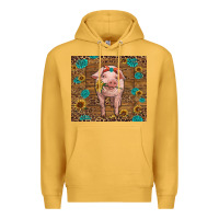 Mustard baby pig Premium Hoodie - RanaPortraitStore