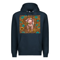 Navy baby pig Premium Hoodie - RanaPortraitStore