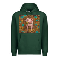 Sports Green baby pig Premium Hoodie - RanaPortraitStore