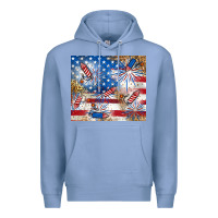 Colony Blue American Premium Hoodie - RanaPortraitStore