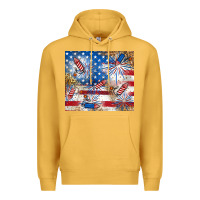 Mustard American Premium Hoodie - RanaPortraitStore