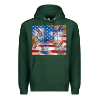 Sports Green American Premium Hoodie - RanaPortraitStore