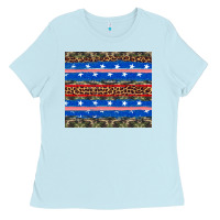 Baby Blue armed forces day Ladies Tee - Artiststas