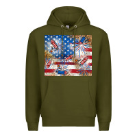 Army Green American Premium Hoodie - RanaPortraitStore