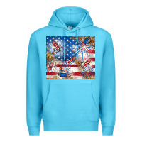 Ocean Blue American Premium Hoodie - RanaPortraitStore