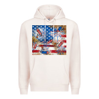 Pale Pink American Premium Hoodie - RanaPortraitStore